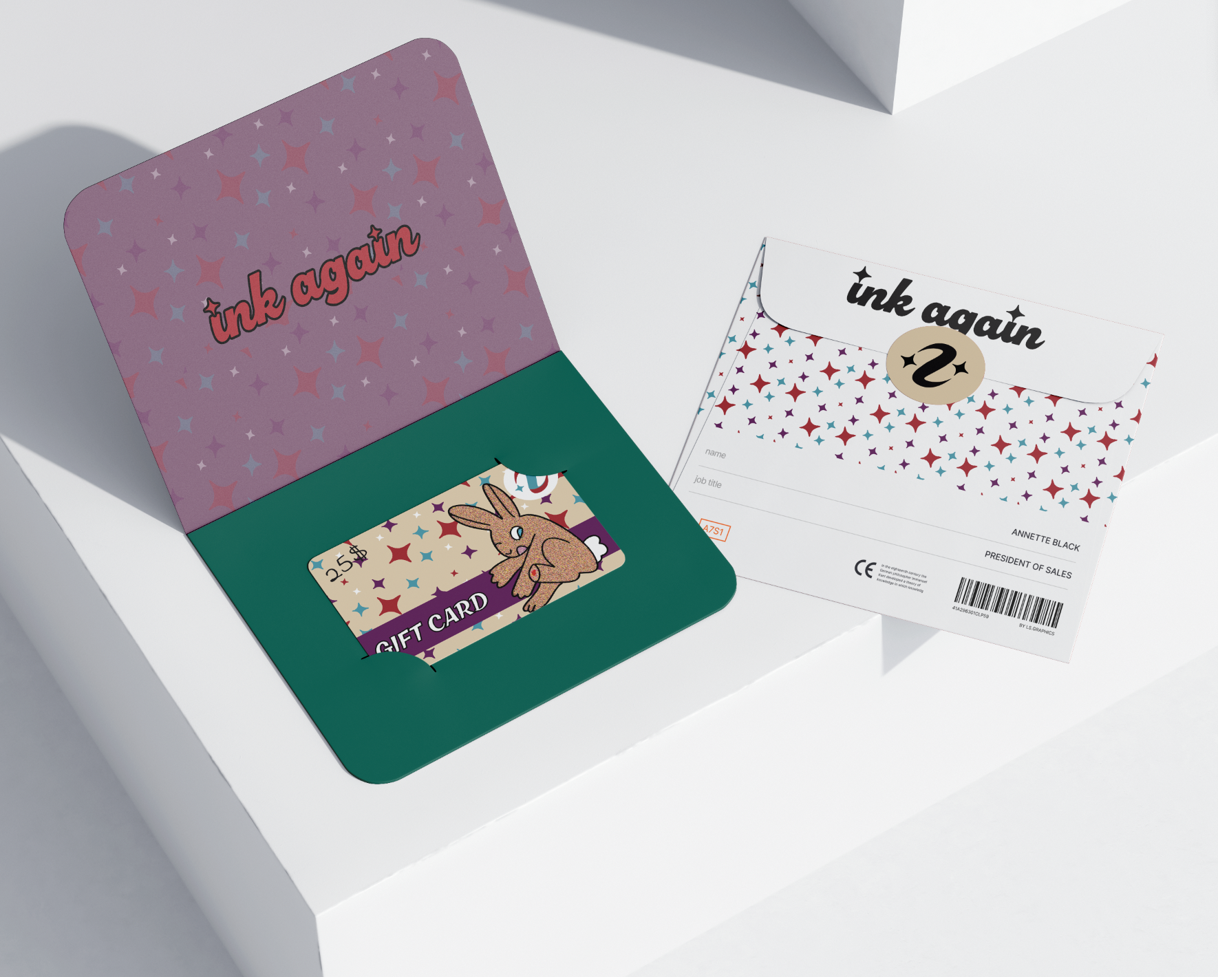 gift card featuring a rabbit